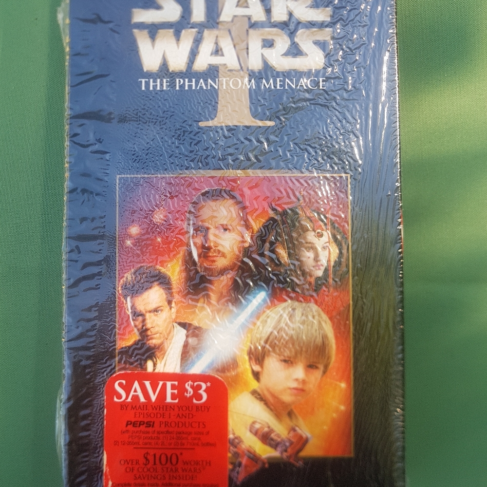 📼 Star Wars Episode 1 The Phantom Menace VHS Movie